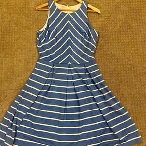Cute blue and stripped dress!